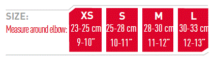 Shooters Sleeve Size Chart