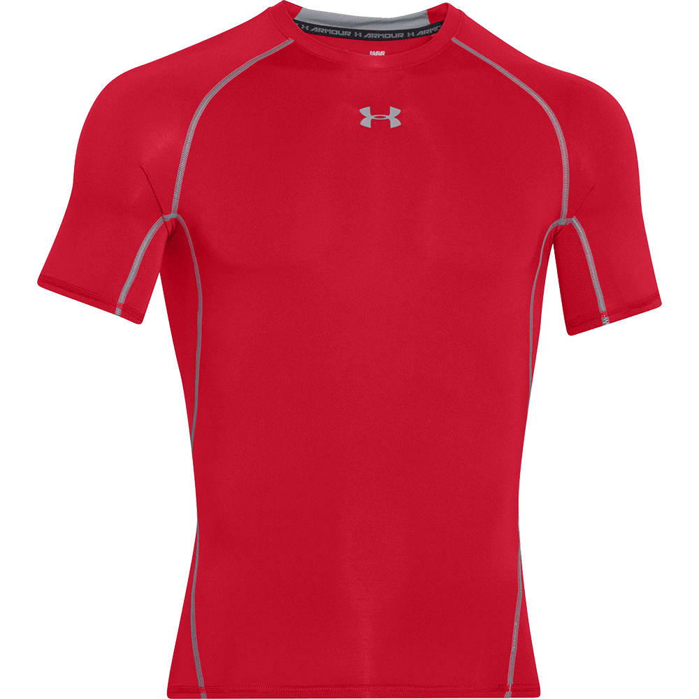 realidad gemelo revolución Under Armour HeatGear® Short Sleeve Compression Shirt Red at Bench-Crew