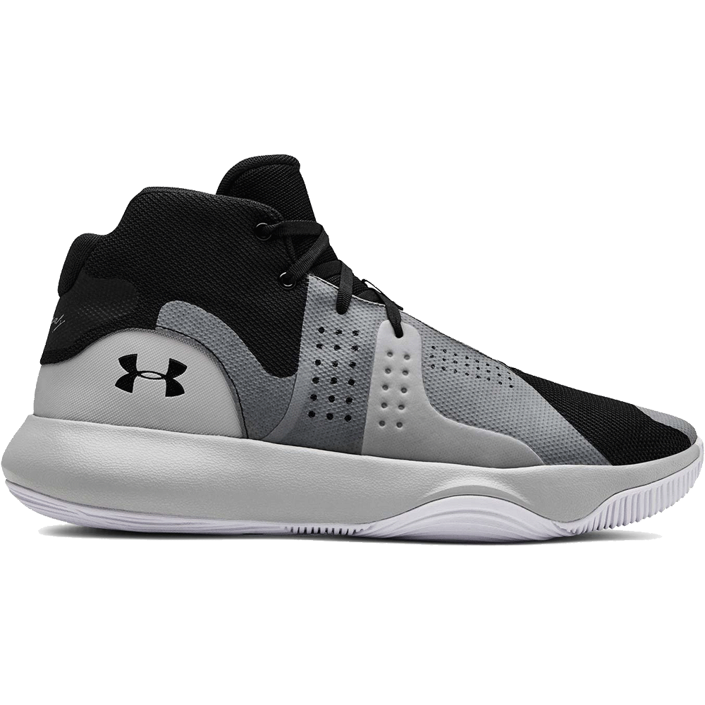 black and gray under armour shoes