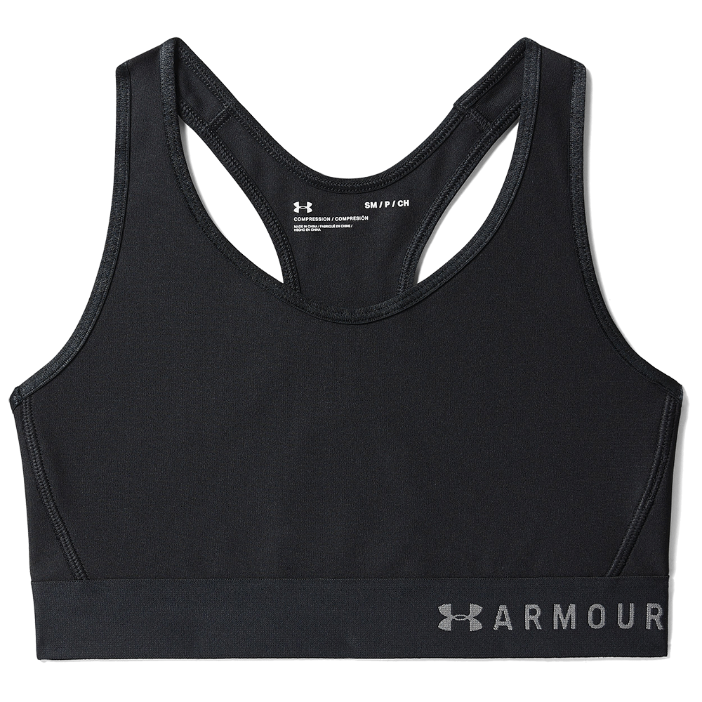Women's Under Armour Mid Keyhole Sports Bra Black at Bench-Crew